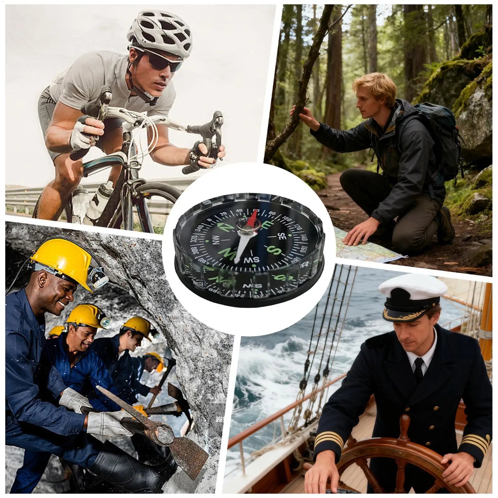 CovixPasi Survival Compass 17g Ultralight Waterproof Luminous Navigation
