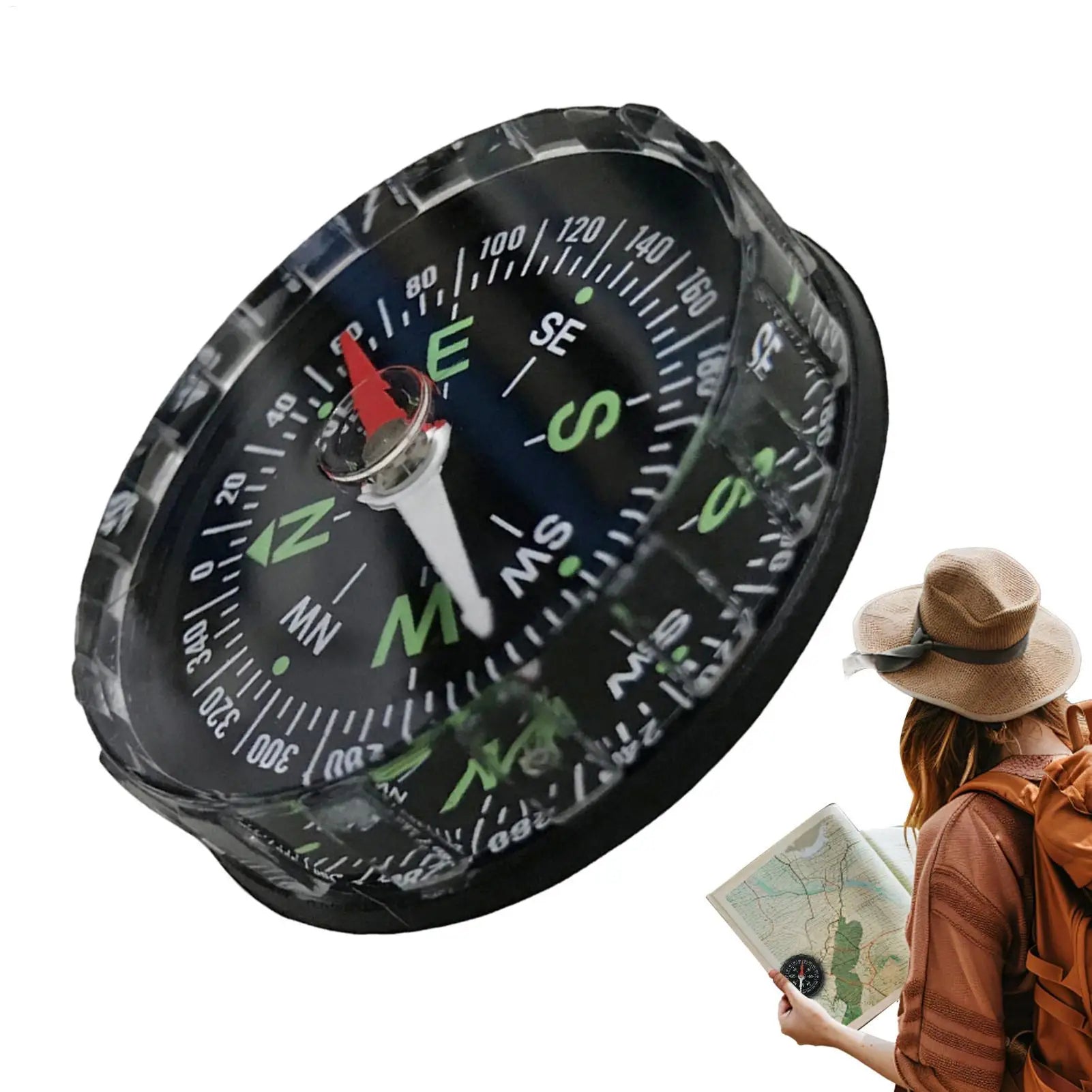 CovixPasi Survival Compass 17g Ultralight Waterproof Luminous Navigation