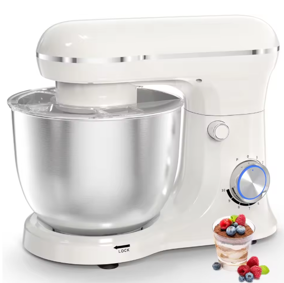 Electric Stand Mixer for Kitchen - Tilt-Head Food & Dough Mixer for Baking
