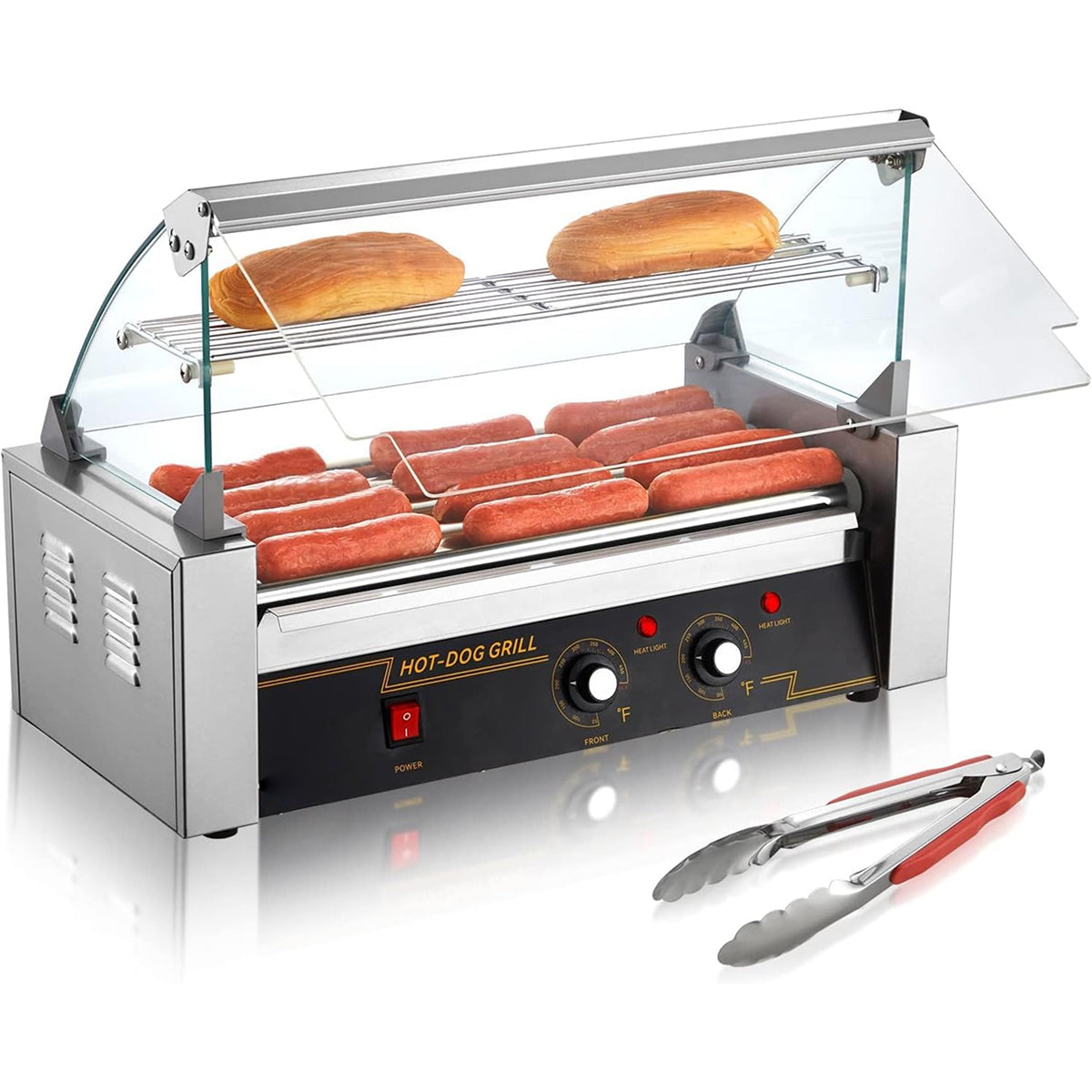 RoliHemix Hot Dog Roller 30 Capacity 1800W Commercial Grill Machine