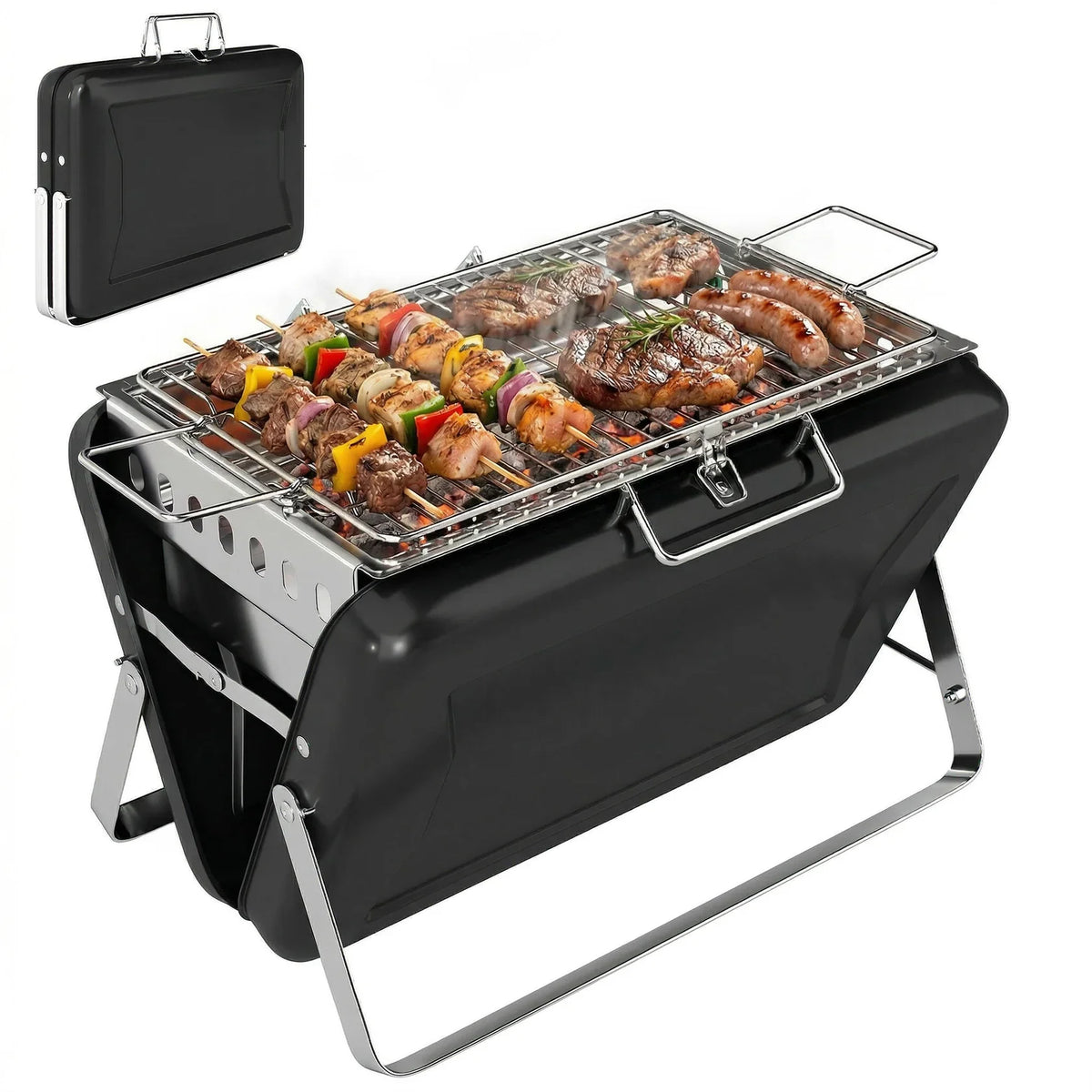 Portable Propane Gas Tailgate Grill for Outdoor Camping & Tailgating