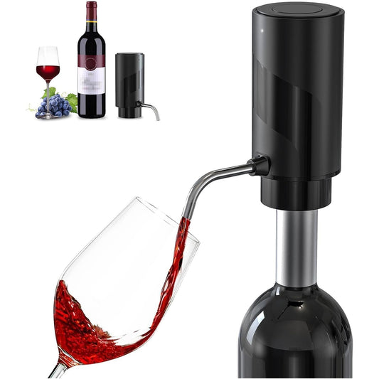 AciWemi Electric Wine Aerator and Pourer with USB Type-C Charging, Instant 20-Minute Decanting Effect and 30-Bottle Battery Life