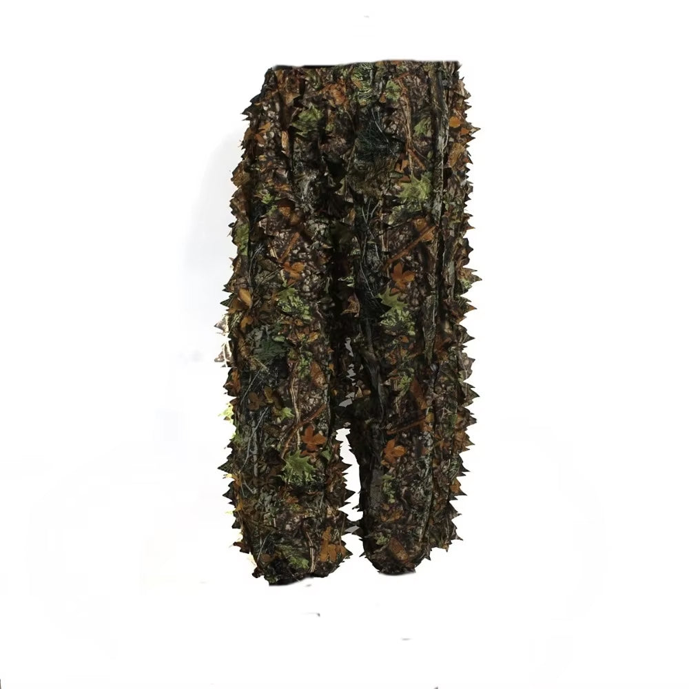 AmoMirag Ghillie Suit - 3D Bionic Leaf Camo, 98% Concealment, Lightweight Breathable Design for Hunting