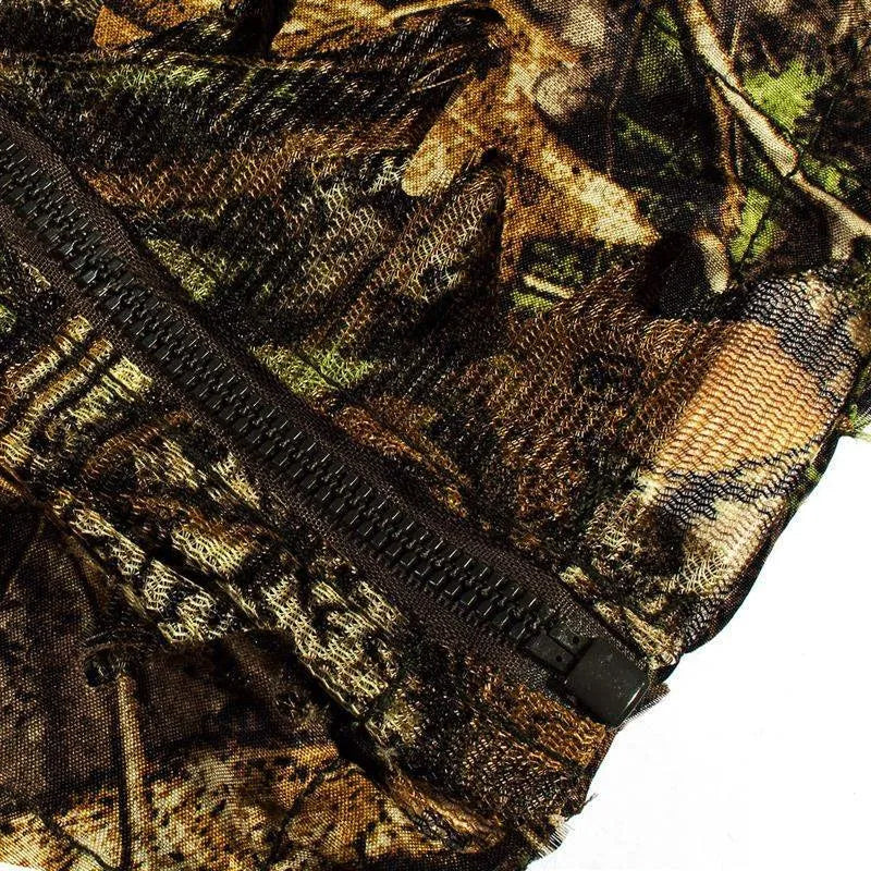 AmoMirag Ghillie Suit - 3D Bionic Leaf Camo, 98% Concealment, Lightweight Breathable Design for Hunting