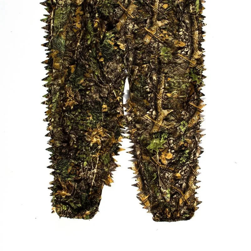 AmoMirag Ghillie Suit - 3D Bionic Leaf Camo, 98% Concealment, Lightweight Breathable Design for Hunting