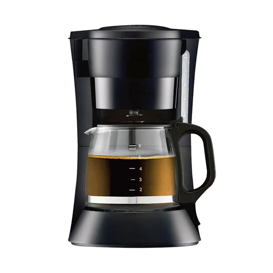 AronClix Drip Coffee Maker 600W Stainless Steel Compact with Reusable Filter & Hot Plate