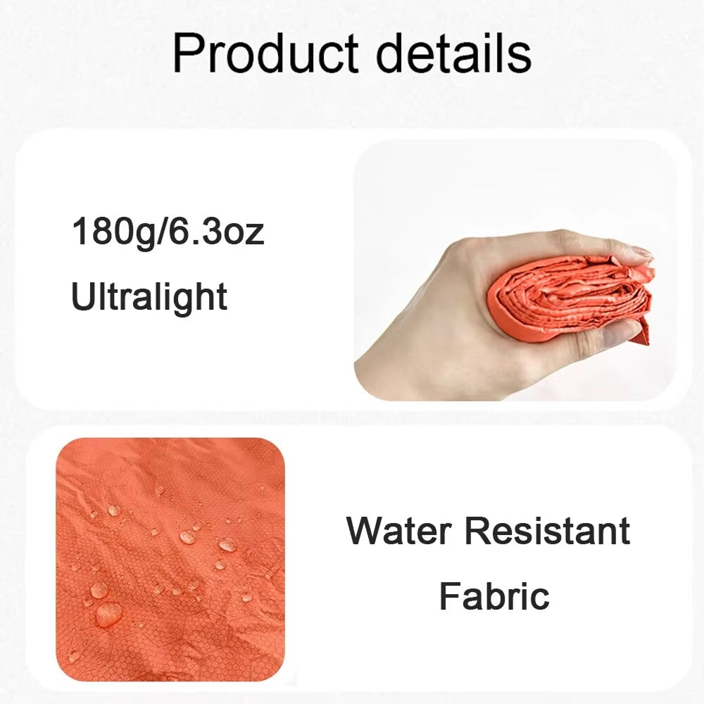 BagiEmex Emergency Sleeping Bag - 96% Heat Retention Thermal Bivvy, Military-Grade Waterproof Survival Bag