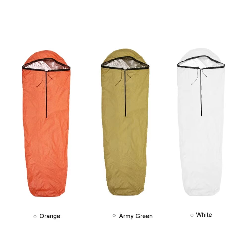 BagiEmex Emergency Sleeping Bag - 96% Heat Retention Thermal Bivvy, Military-Grade Waterproof Survival Bag