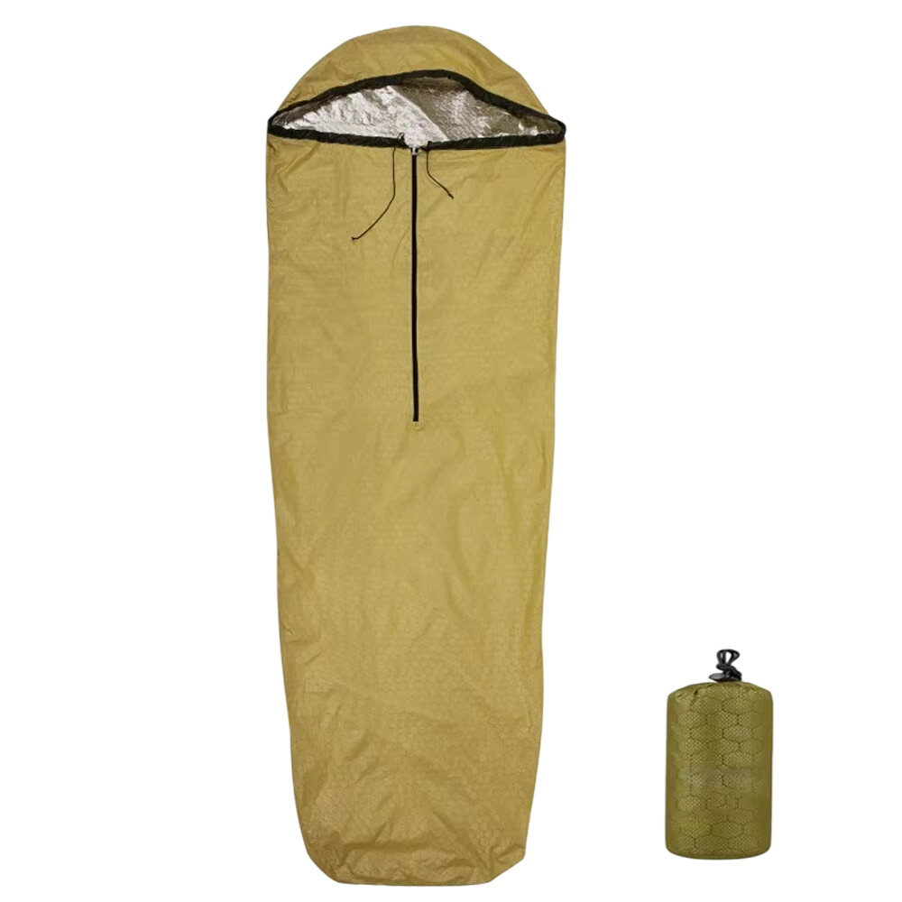 BagiEmex Emergency Sleeping Bag - 96% Heat Retention Thermal Bivvy, Military-Grade Waterproof Survival Bag