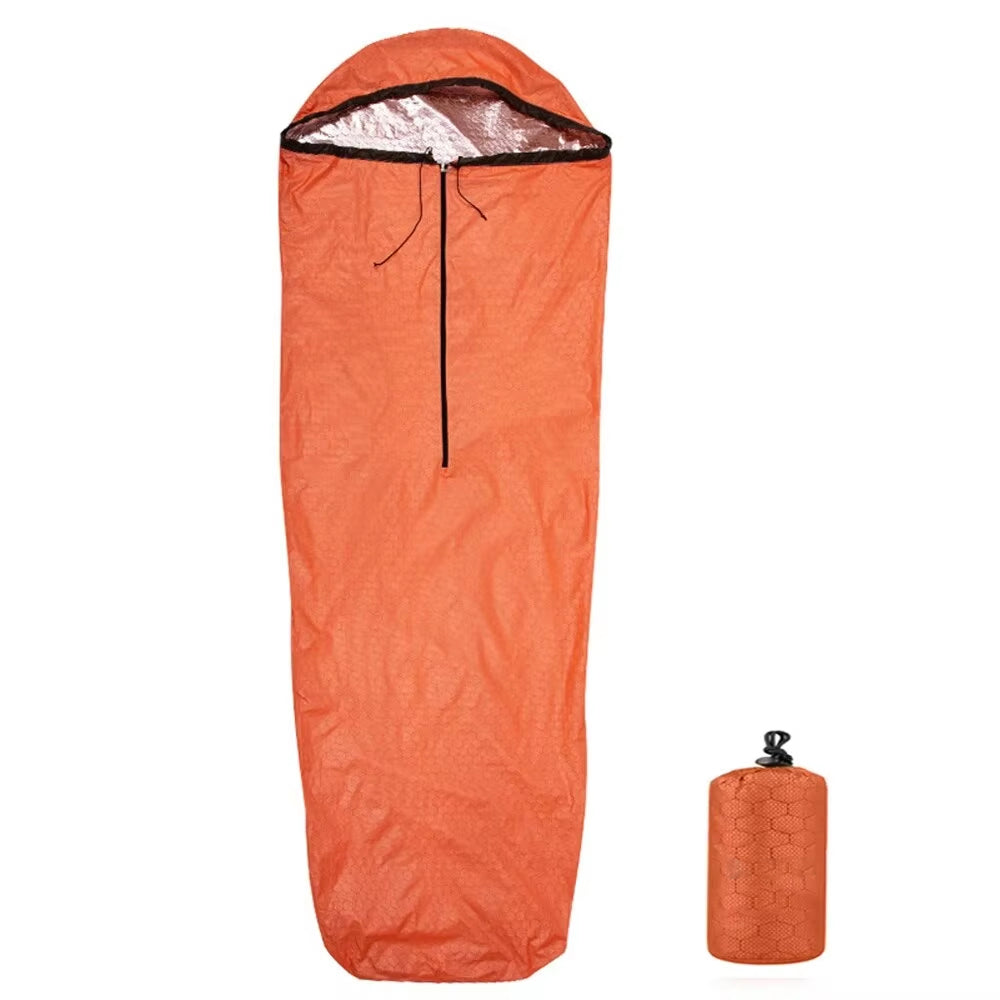 BagiEmex Emergency Sleeping Bag - 96% Heat Retention Thermal Bivvy, Military-Grade Waterproof Survival Bag