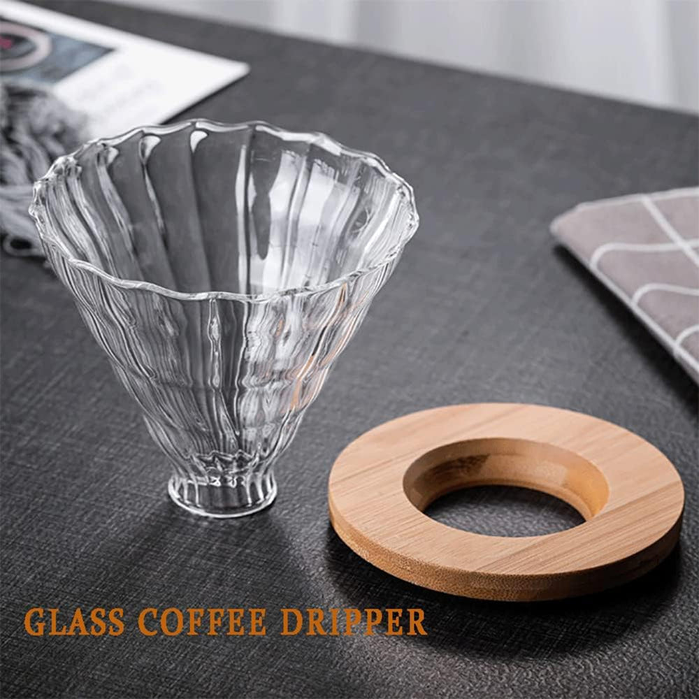 Pour Over Coffee Maker - Manual Drip Coffee Brewer with Reusable Stainless Steel Filter