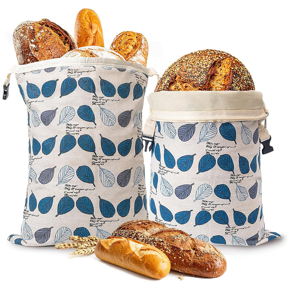 Reusable Beeswax Bread Bag - Eco-Friendly Food Storage Bag for Homemade Bread