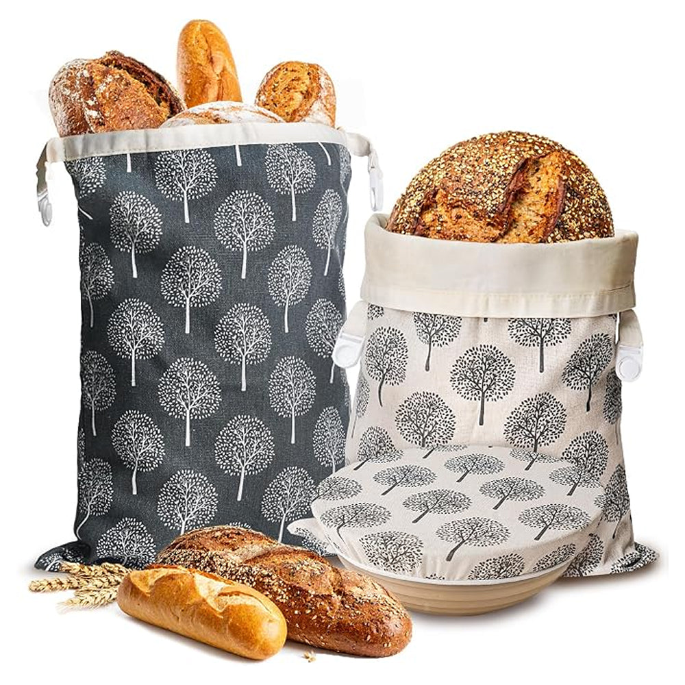Reusable Beeswax Bread Bag - Eco-Friendly Food Storage Bag for Homemade Bread
