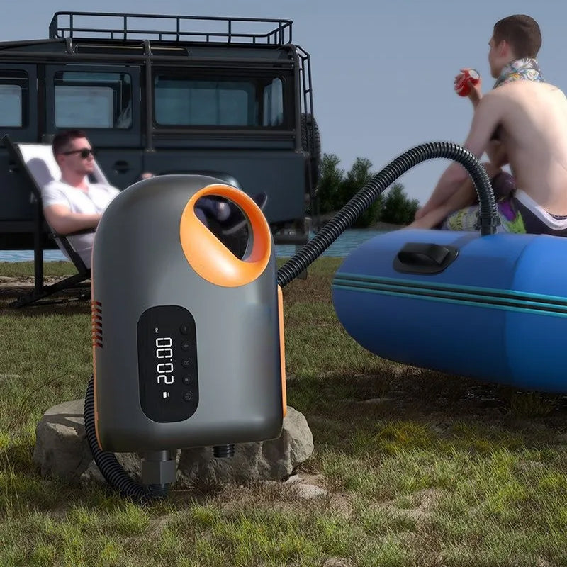 Breezpsi Electric SUP Pump - 20PSI High Pressure 120W Dual Motor, 400L/min Fast Inflation with ±0.1 PSI Precision