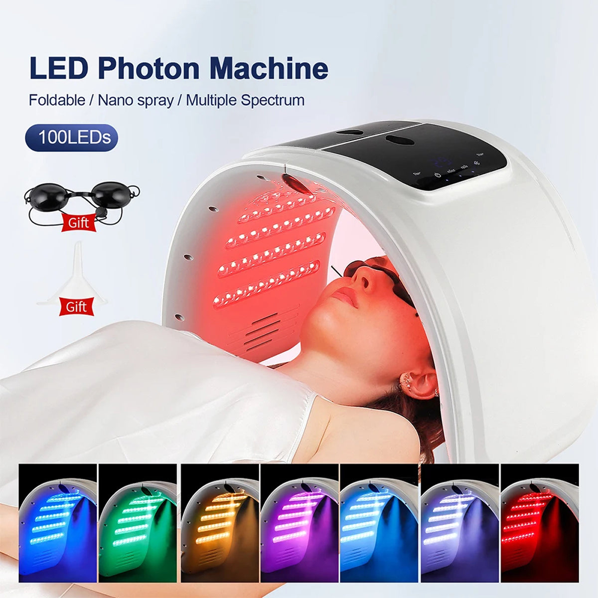 Blue Light Therapy Device for Acne and Skin Care - Facial Treatment Lamp