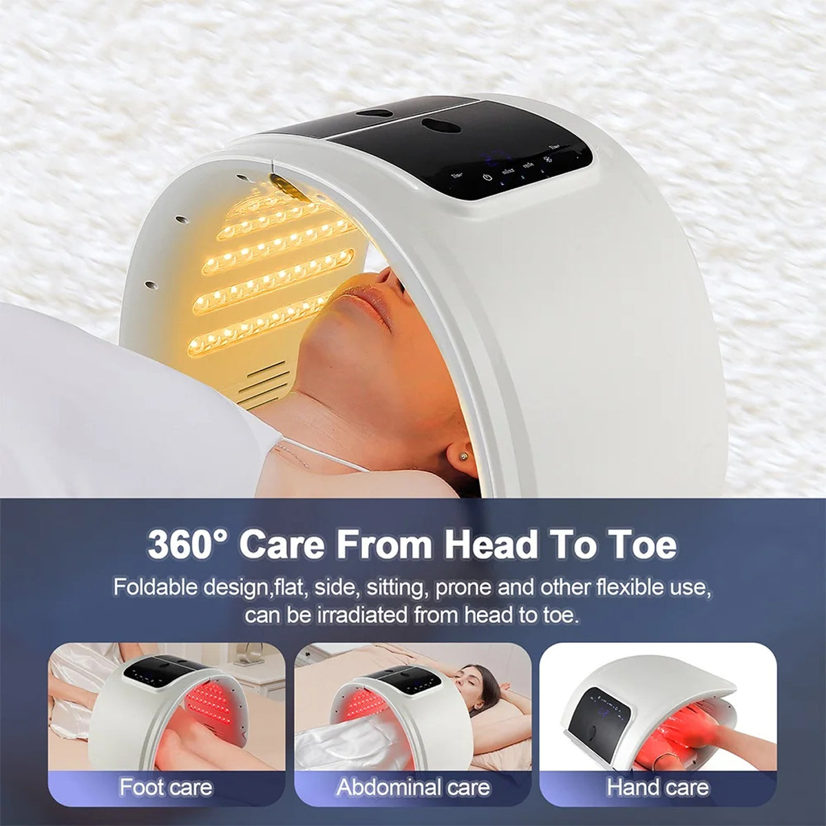 Blue Light Therapy Device for Acne and Skin Care - Facial Treatment Lamp