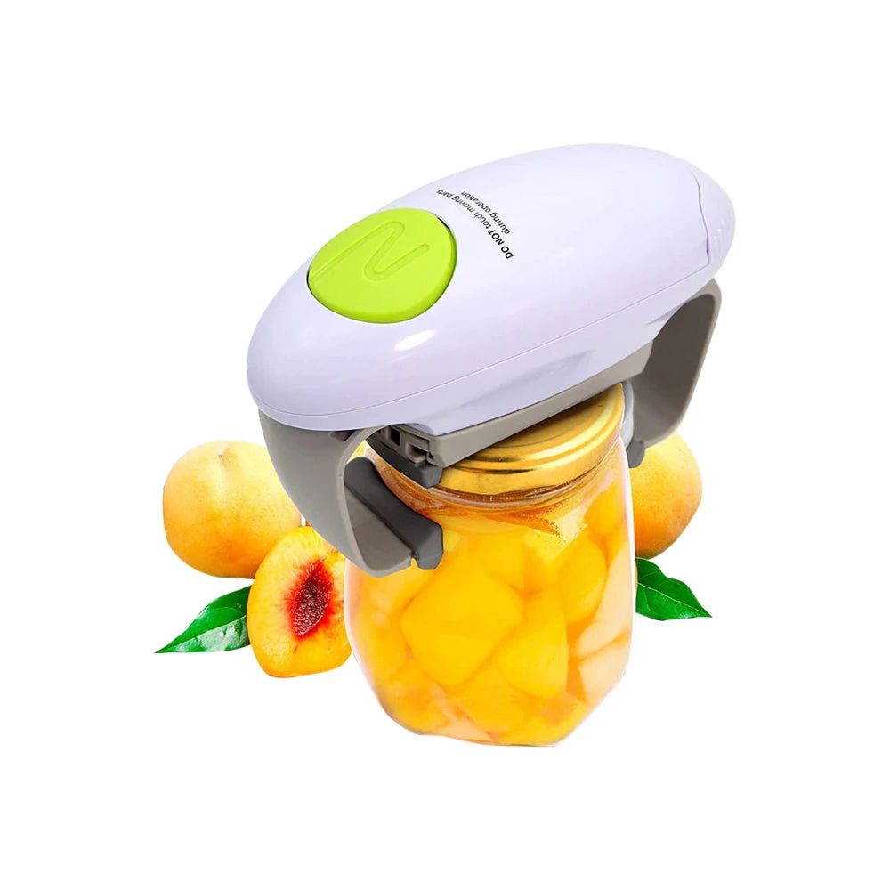 CanixOpi Electric Can Opener Hands-Free Automatic Jar Opener with Smooth-Edge Technology and Magnetic Lid Lifter