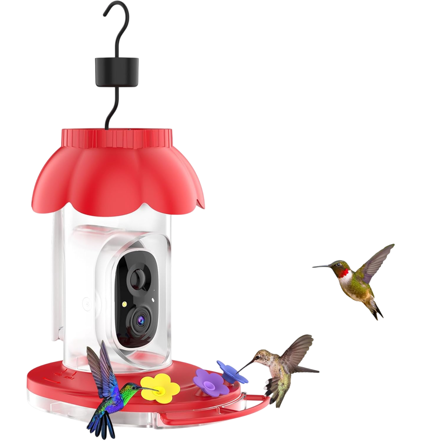 Smart Wireless Bird Feeder with Camera - HD Outdoor Wild Bird House with AI Identification