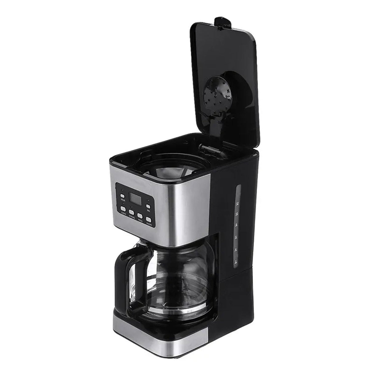 Automatic Drip Coffee Maker - Electric Glass Carafe Coffee Brewer for Home & Office
