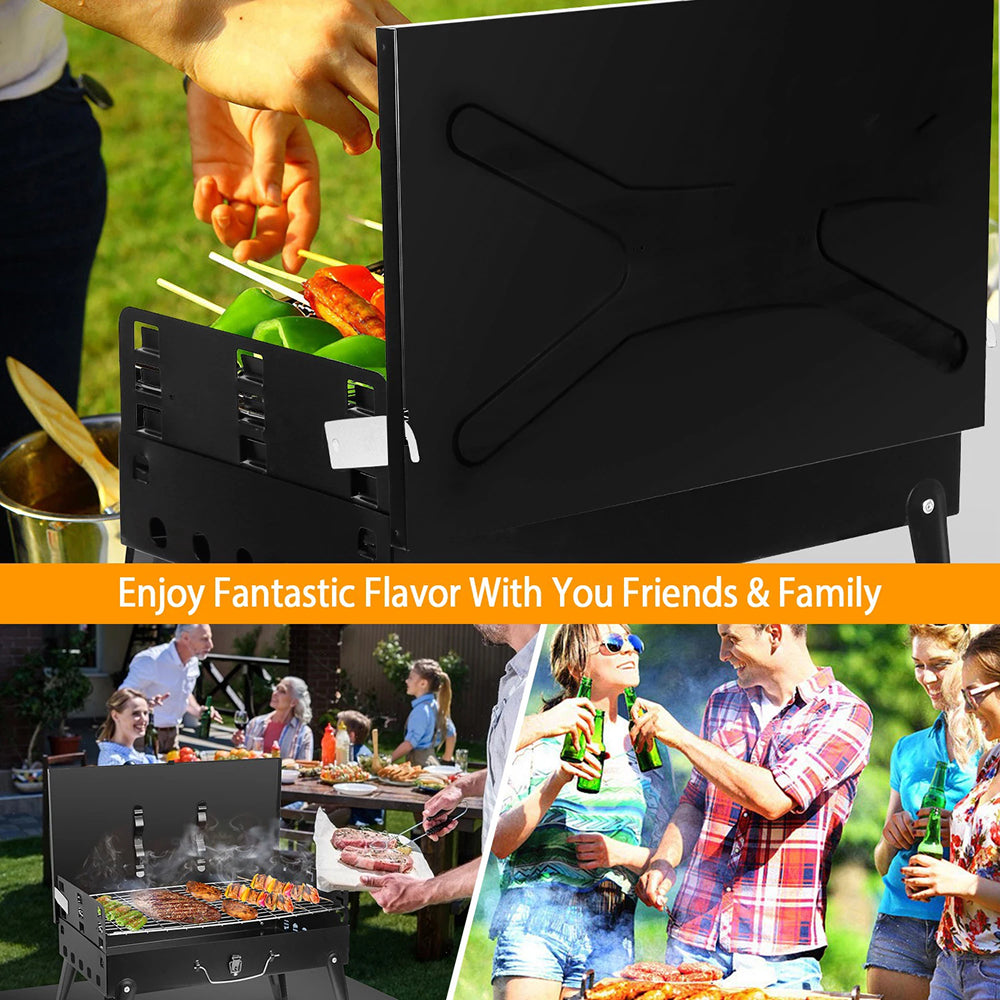 ChaxiCovi Portable Charcoal Grill 5.25 lbs Foldable Tabletop BBQ Baker