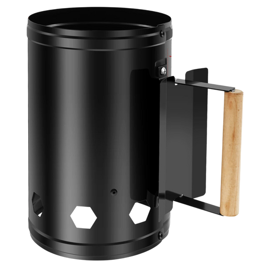 ChimiLaci Charcoal Chimney Starter Large Capacity 10-20 Min Iron Electrophoresis No Lighter Fluid