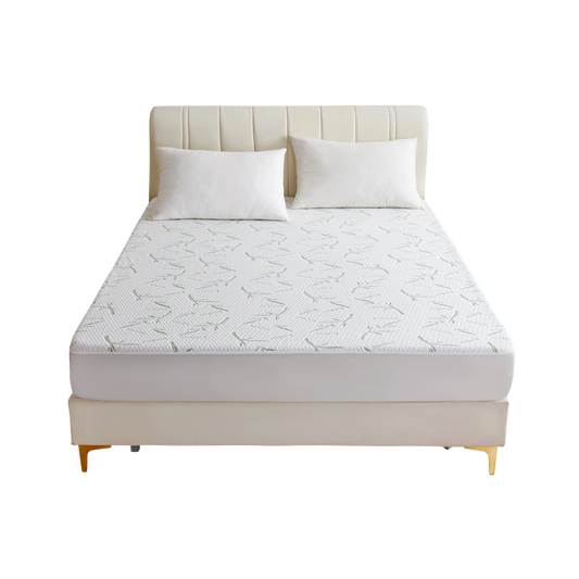 Chylozia Bamboo Cooling Sheets Waterproof Mattress Protector 360° Deep Pocket