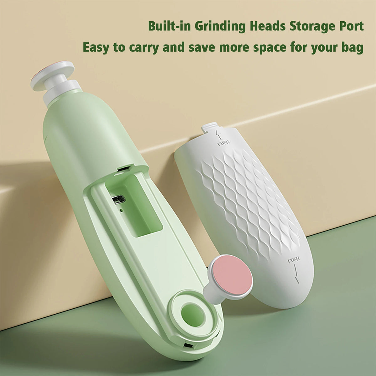 CinoDelp Electric Baby Nail Trimmer Safe Infant Nail File Care Kit