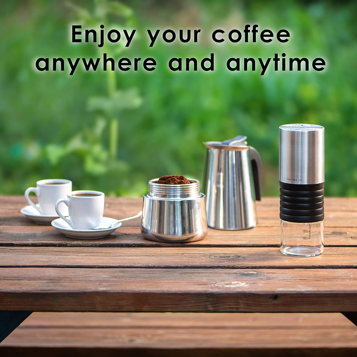 Stovetop Coffee Percolator - Stainless Steel Espresso & Coffee Maker for Home, Camping & Gas Stove