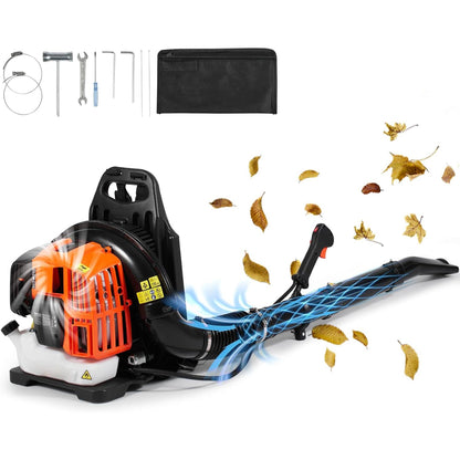 CleNolif 52CC Backpack Leaf Blower - High-Powered Gas Yard Blower