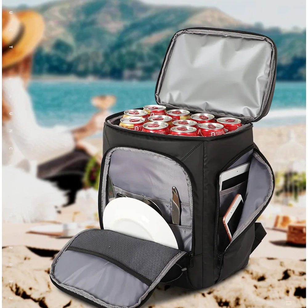 ColivPaxi Cooler Backpack 30 Can Insulated Leakproof Beach Camping Bag