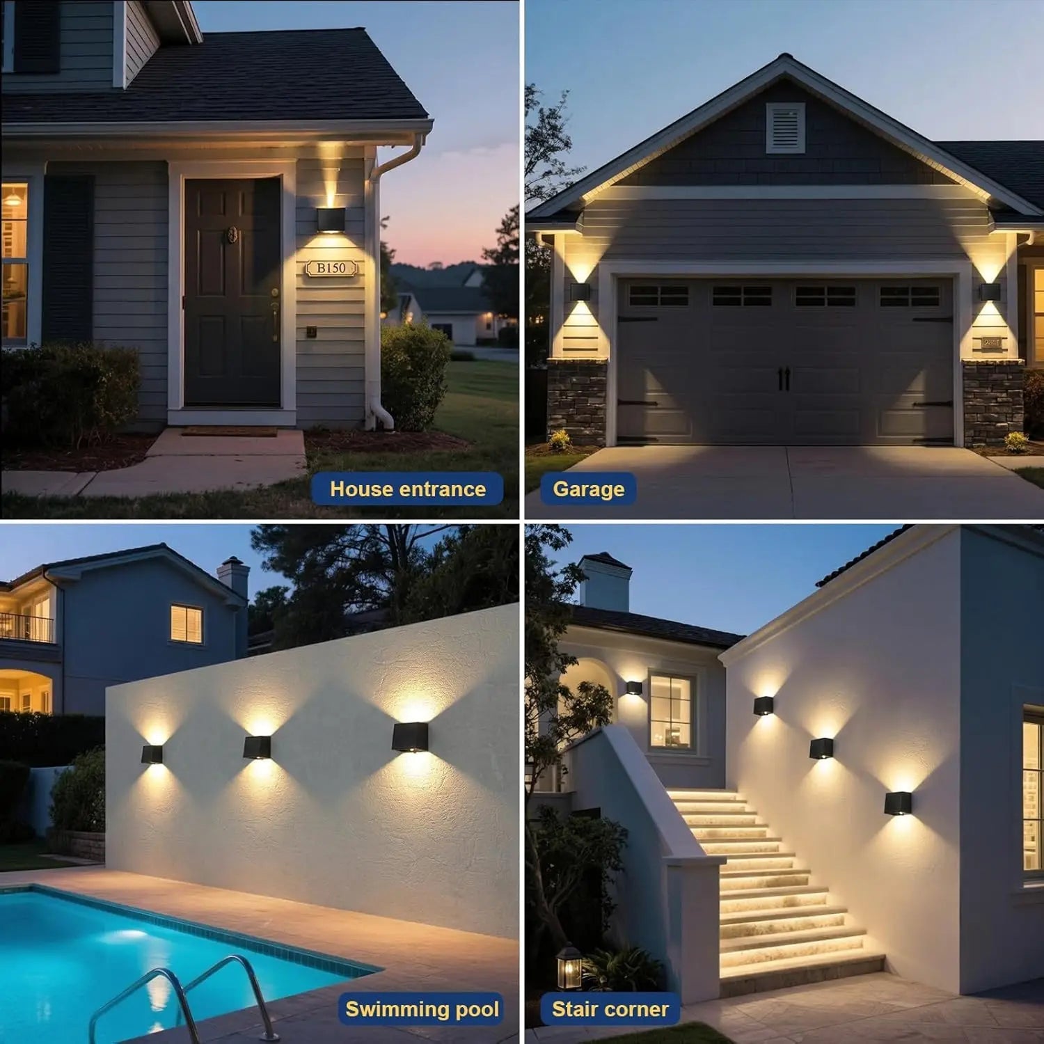 Outdoor Motion Sensor Light - Waterproof Security Floodlight for Yard, Patio, and Driveway