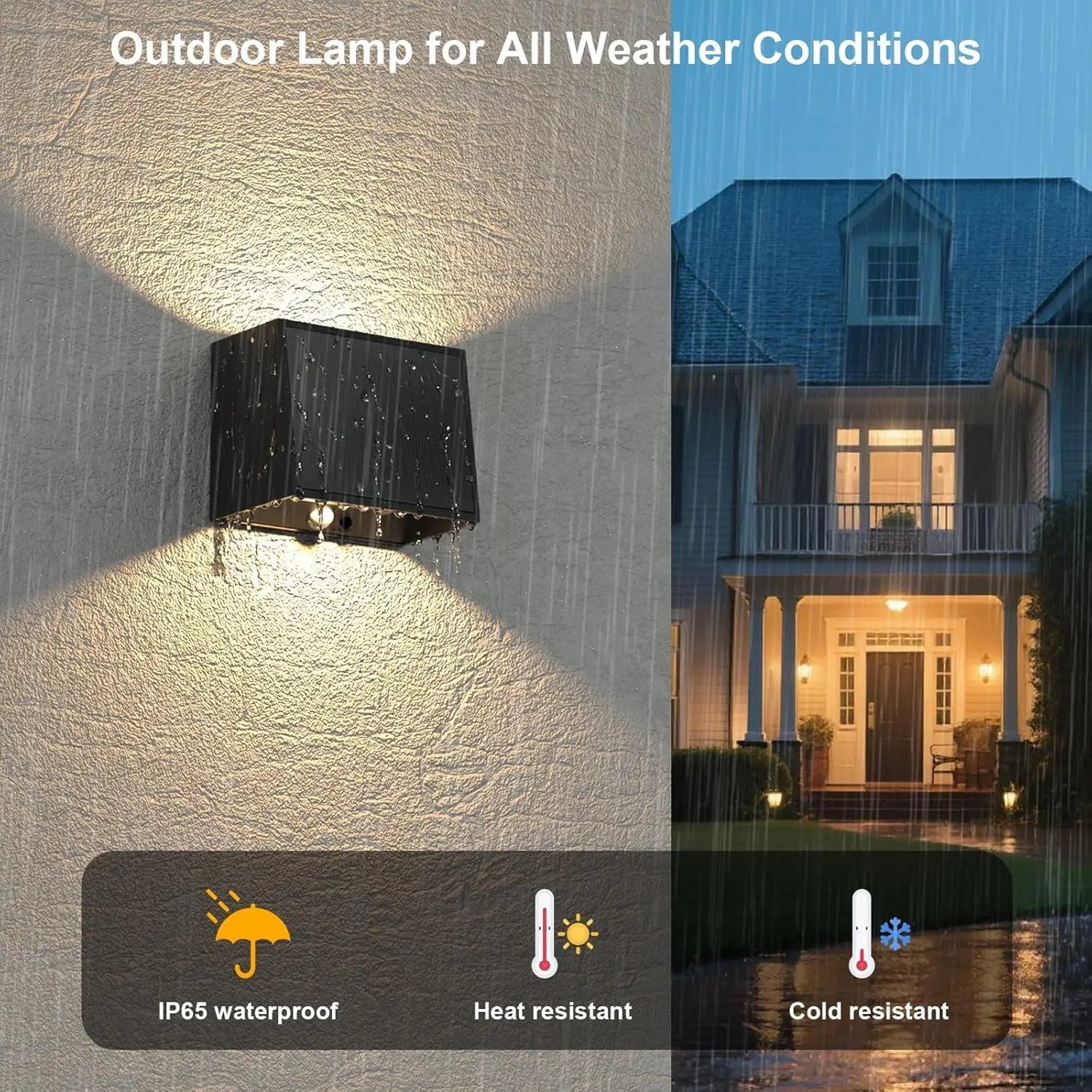 Outdoor Motion Sensor Light - Waterproof Security Floodlight for Yard, Patio, and Driveway