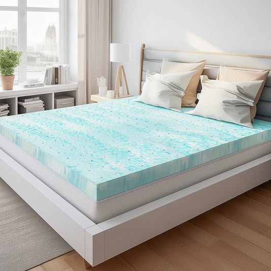 CrofGant Cooling Mattress Pad Breathable Chilling Bed Topper