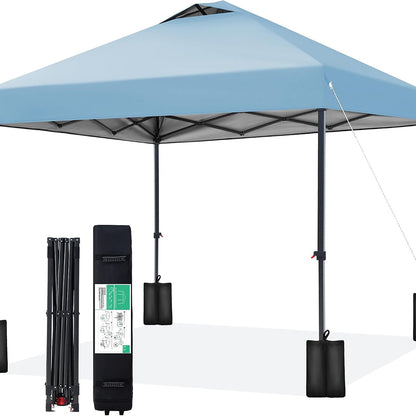 DabisCamp 10x10 Pop-Up Canopy Tent with One-Push Instant Setup