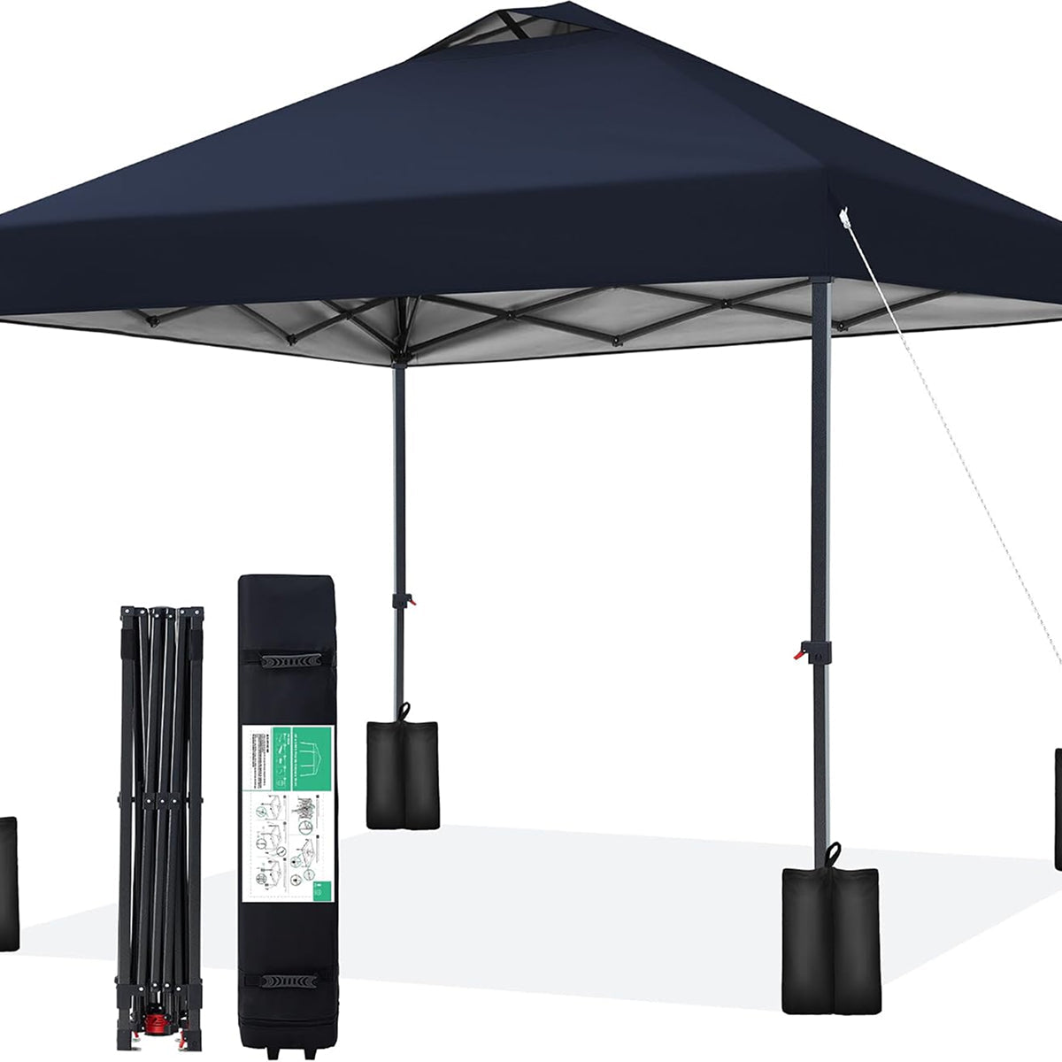 DabisCamp 10x10 Pop-Up Canopy Tent with One-Push Instant Setup