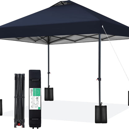 DabisCamp 10x10 Pop-Up Canopy Tent with One-Push Instant Setup