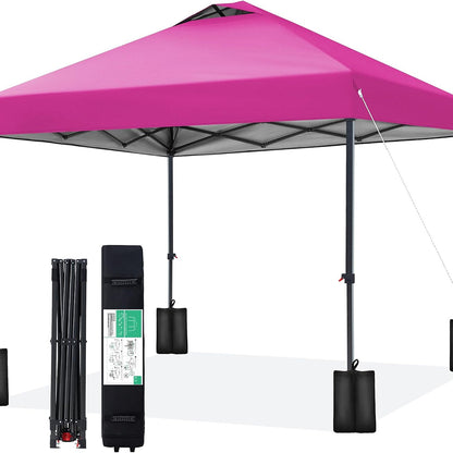 DabisCamp 10x10 Pop-Up Canopy Tent with One-Push Instant Setup