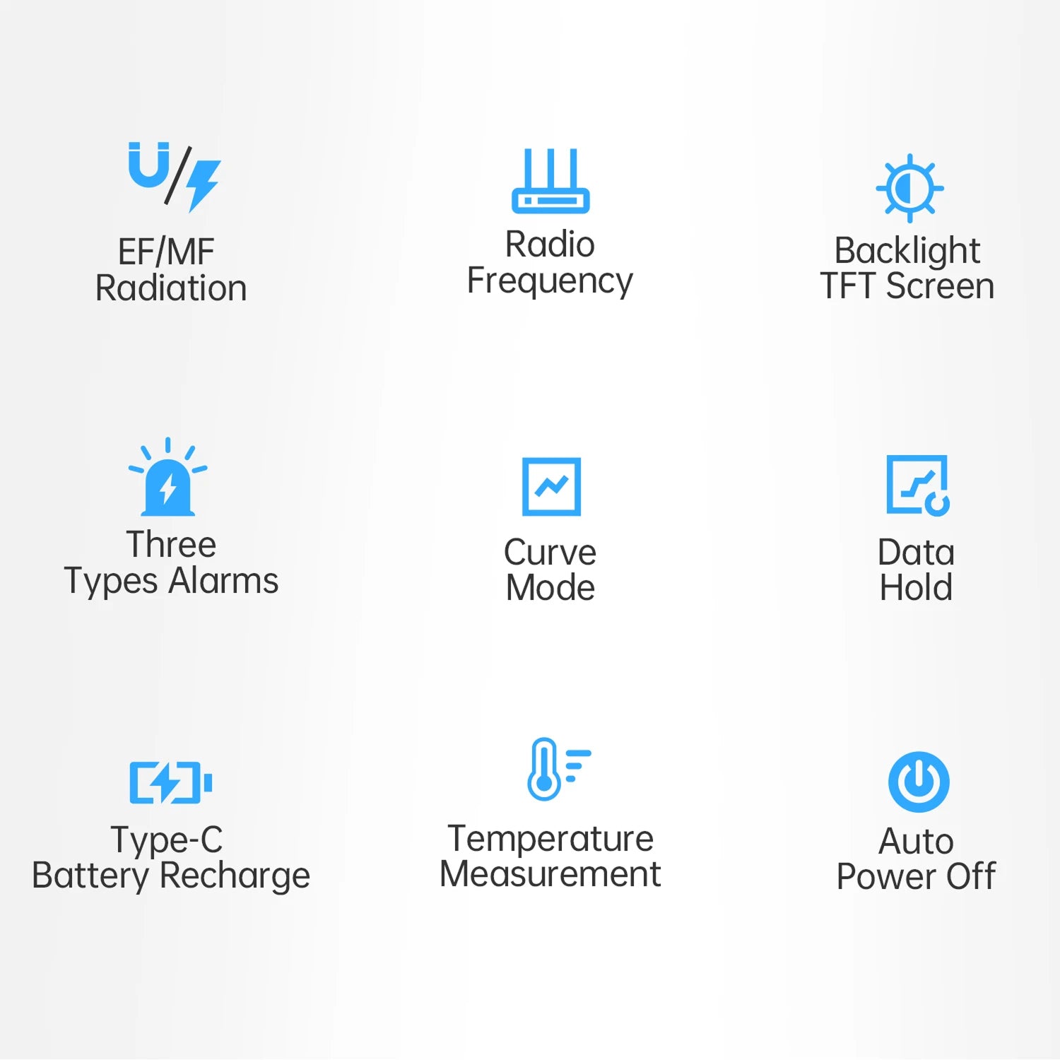 DetexMifi EMF Detector 3-in-1 0.01μT Precision 2.4