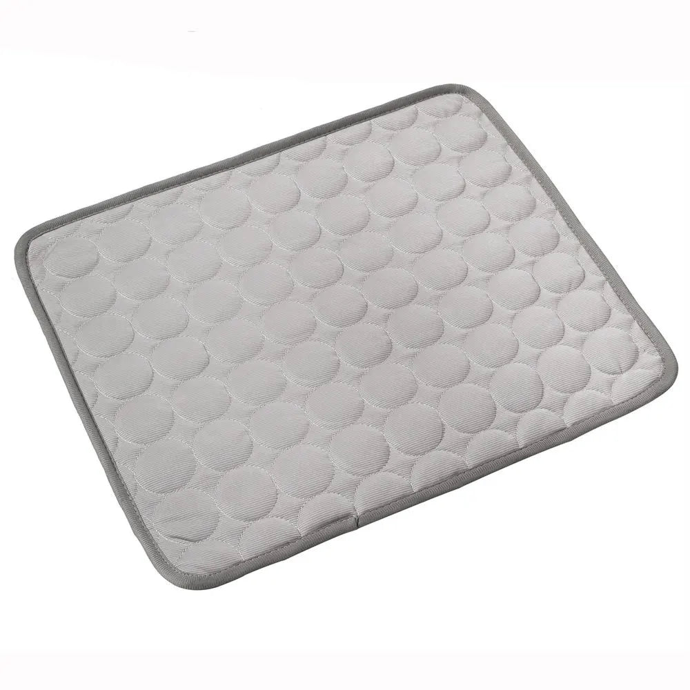 Self Cooling Mat for Dogs Ice Silk Washable Pet Pad Cushion for Crate Bed Car DovixMati