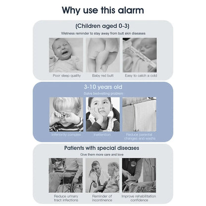 DryFomis Wireless Bed Wetting Alarm & Potty Training Monitor