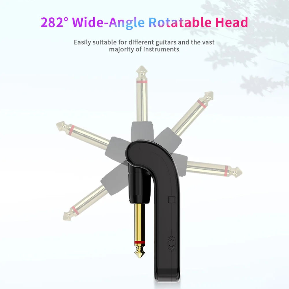 Wireless Guitar Transmitter Receiver 48KHz 10H Battery InsMazid