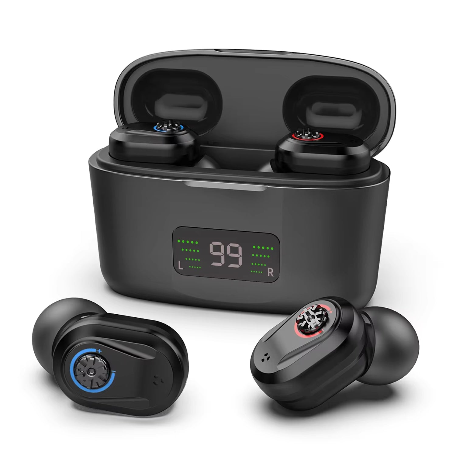 WelliTrue Digital Hearing Aids for Seniors 30dB Noise Reduction 240H Total Battery