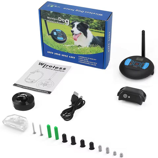 ElexFence Wireless Dog Electric Fence - 656ft Long Range Coverage, IP68 Waterproof Rechargeable Receiver