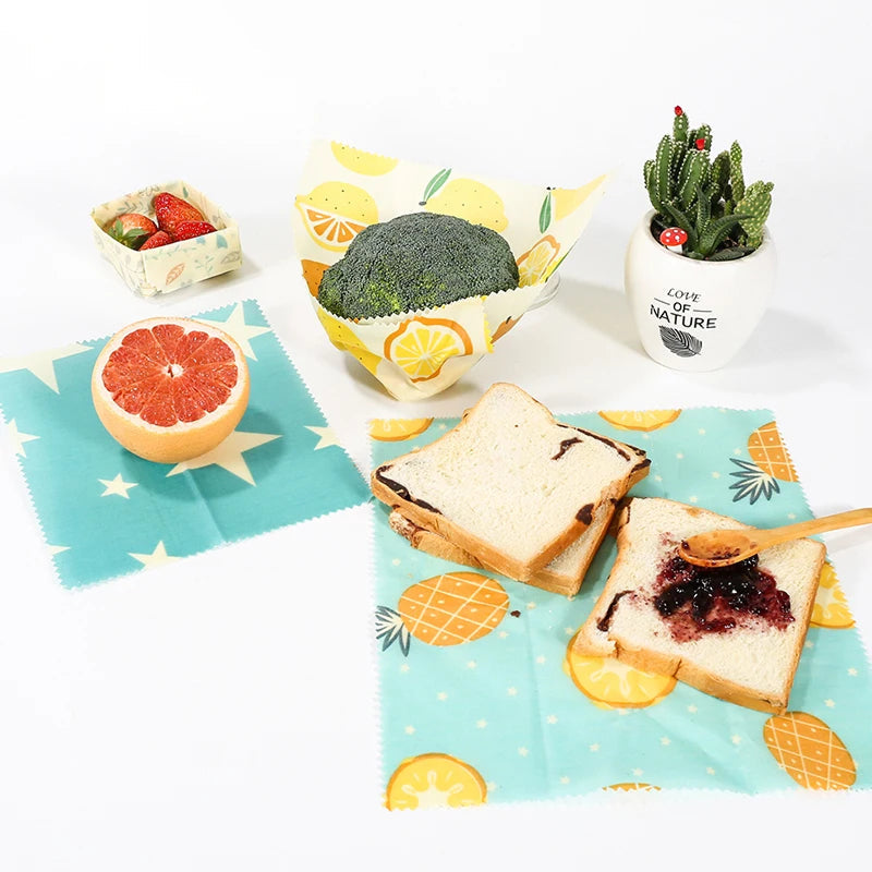 EmberFere Beeswax Wrap, Reusable Sustainable Food Storage Wrappers
