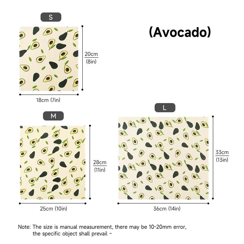 EmberFere Beeswax Wrap, Reusable Sustainable Food Storage Wrappers