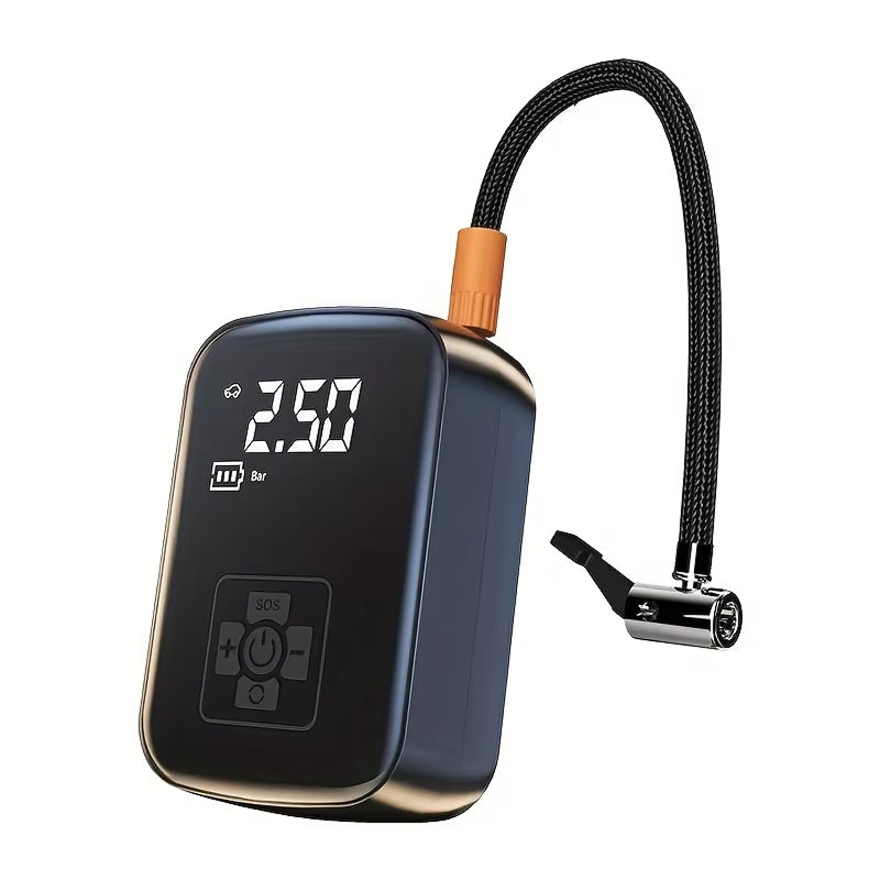 VoltZapo Electric Car Pump - 3.5-Min Ultra-Fast Inflation, 40L/min Flow, Silent 20dB Tech, AI Pressure Control
