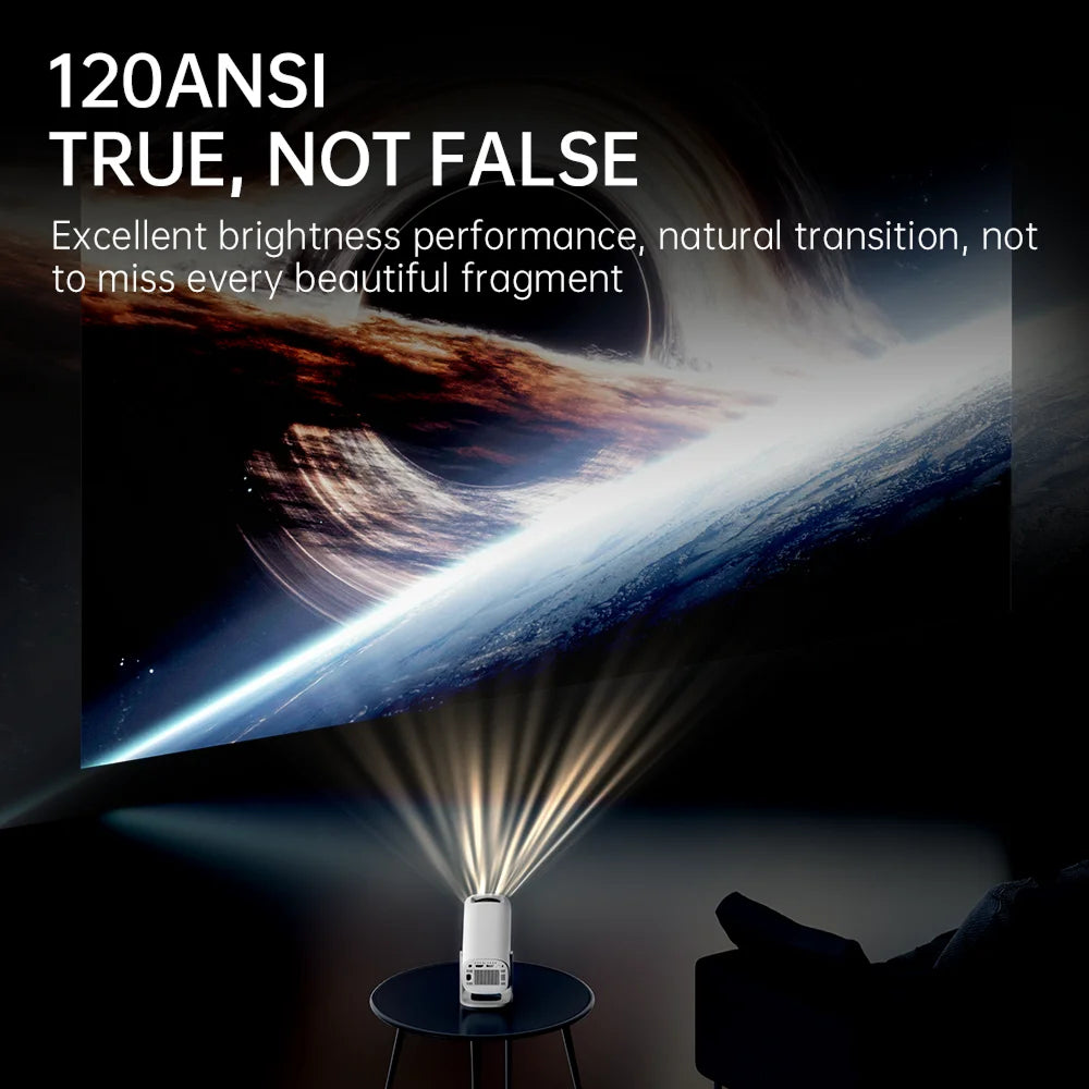 FixPromi Portable Mini Projector Android 11, 120 ANSI 720P HD Smart Projector