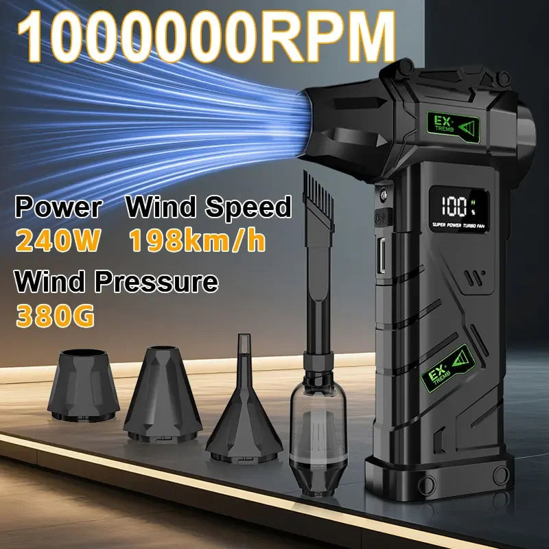 Electric Air Duster for Computer Cleaning Cordless Compressed Air Blower Mini Blower Dust Cleaner