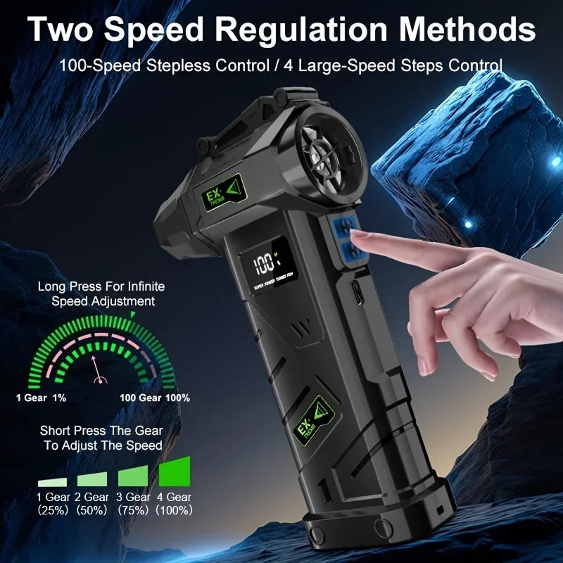 Electric Air Duster for Computer Cleaning Cordless Compressed Air Blower Mini Blower Dust Cleaner