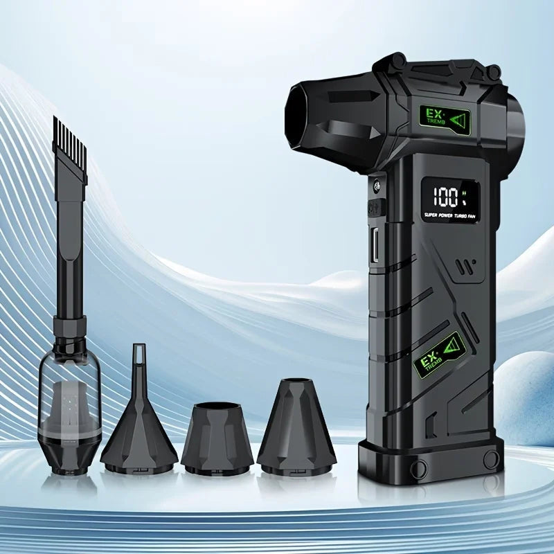 Electric Air Duster for Computer Cleaning Cordless Compressed Air Blower Mini Blower Dust Cleaner